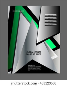 vector abstract modern wavy flowing flyer, brochure, cover design
