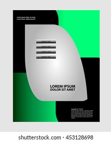 vector abstract modern wavy flowing flyer, brochure, cover design
