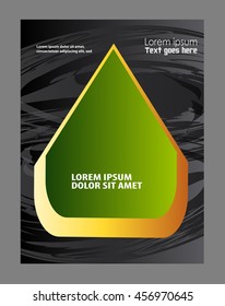 vector abstract modern wavy flowing flyer, brochure, cover design
