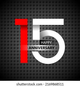 Vector abstract, modification 15 number for anniversary symbol or icon.