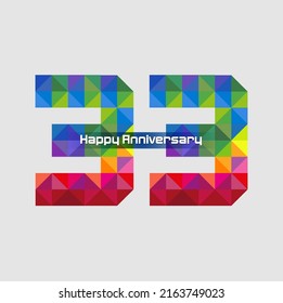 Vector abstract, modification number 33 for symbol or icon celebration thirty three year happy anniversary.