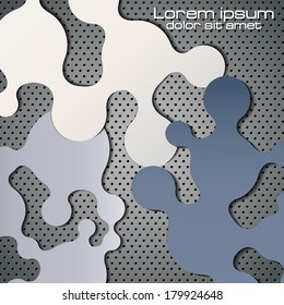 Vector Abstract Molecular compound on the Grid