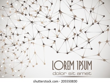 Vector abstract molecular compounds