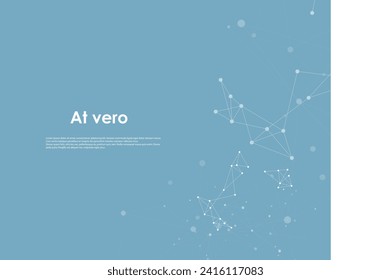 Vector abstract molecular structure. Cover template design. Health and evolution and communication background