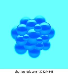Vector Abstract Molecules Design. Set Molecules Spheres Abstract background . Molecular Structure  Atoms. Medical Background for Banner.