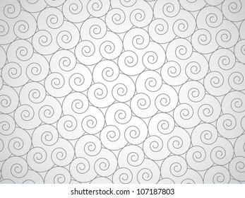 Vector abstract monochrome texture - spirals