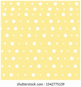 Vector abstract monochrome yellow circle polka dot background. Can be used as background, wallpaper, screensaver in postcards, invitations, posters, web design, textiles, typography and other products