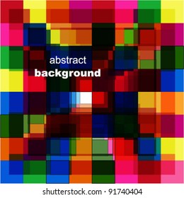 Vector abstract mosaic background