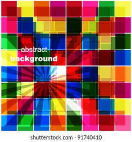 Vector abstract mosaic background