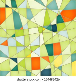 Vector abstract mosaic background in colorful colors