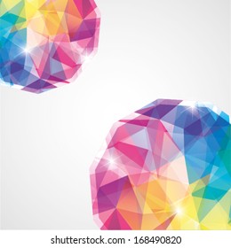 vector abstract mosaic background. colorful diamond