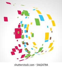 vector abstract mosaic design illustration