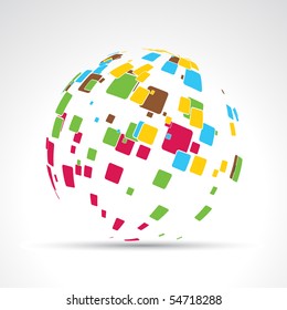 vector abstract mosaic design illustration