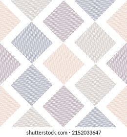 Vector Abstract Mosaic Geometric Diamond Shapes Vector Colorful Background Abstract geometric triangle seamless pattern.