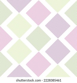 Vector Abstract Mosaic Geometric Diamond Shapes Vector Colorful Background Summer Resort Print. Micro Geometric Texture