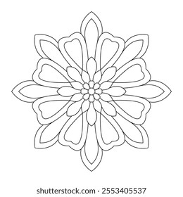 Vector abstract mosaic textured floral pattern mandala design, wall art, simple mandala art, Design for a wallpaper Paint shirt and tile Sticker Design, vector file