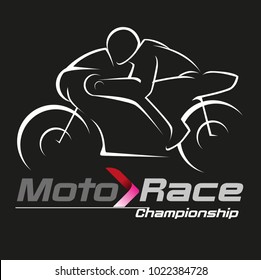 Vector abstract, motor racing championship symbol