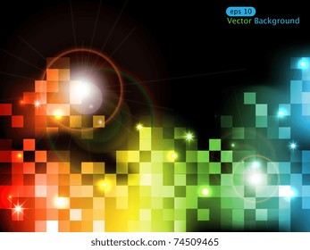Vector abstract multi colored background with space for your text