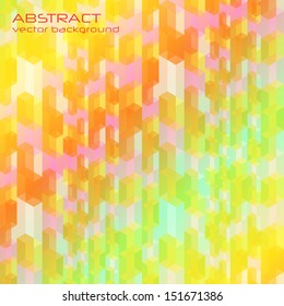 Vector abstract multicolor background with polygons