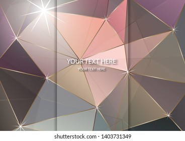 Vector abstract multicolored polygonal mosaic background. Modern geometric triangular pattern. Origami style with gradient. Business design template. Vector illustration