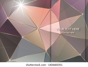 Vector abstract multicolored polygonal mosaic background. Modern geometric triangular pattern. Origami style with gradient. Business design template. Vector illustration
