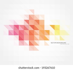 Vector abstract multicolored polygonal mosaic background. Modern geometric triangular pattern. Business design template