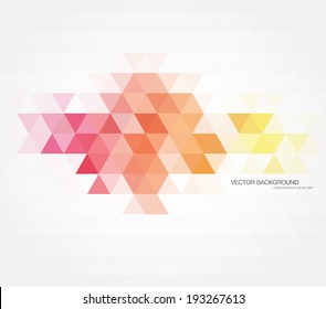 Vector abstract multicolored polygonal mosaic background. Modern geometric triangular pattern. Business design template