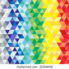 Vector abstract multicolored polygonal mosaic background. Modern geometric triangular pattern. Business design template