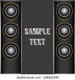 vector abstract music background. Music concept poster template.