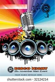 VECTOR Resumen Música de fondo para el evento nocturno discoteca