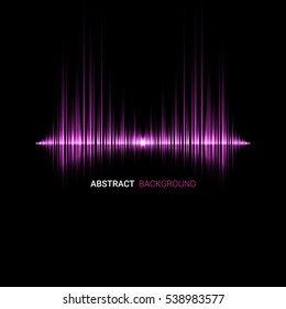 Vector abstract music wave background