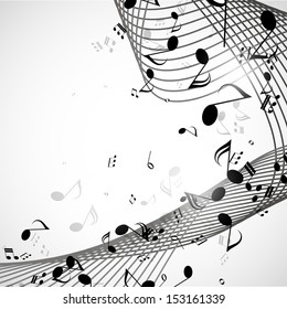 Vector abstract musical background