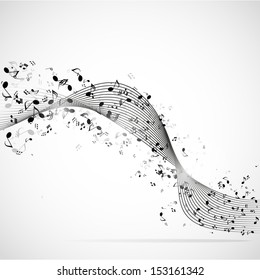 Vector abstract musical background