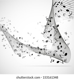 Vector abstract musical background