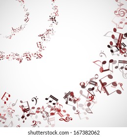 Vector abstract musical background
