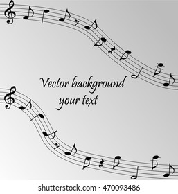 Vector abstract musical background