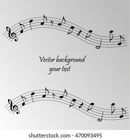 Vector abstract musical background