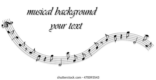 Vector abstract musical background
