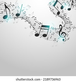 Fondo musical abstracto vectorial. Ilustración vectorial