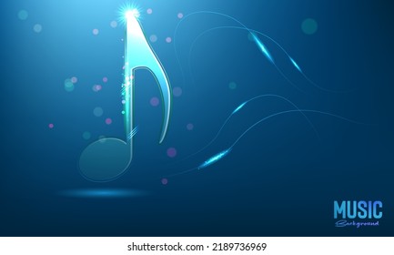 Vector abstract musical background. Vector Illustration