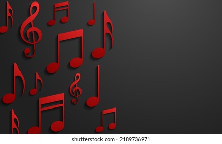 Vector abstract musical background. Vector Illustration