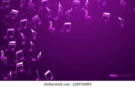 Vector abstract musical background. Vector Illustration