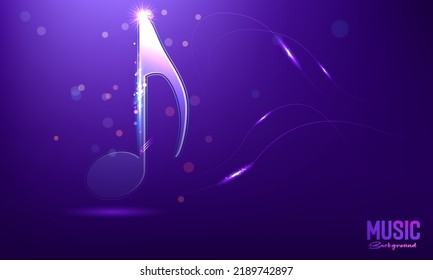 Vector abstract musical background. Vector Illustration