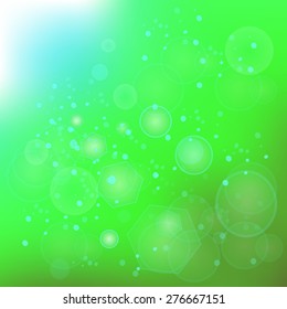 Vector Abstract Natural  Blurred Green Background for Your Design
