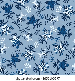 Vector abstract nature organic shapes seamless pattern