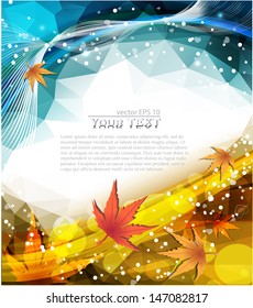 Vector abstract nature polygonal background