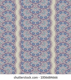 Vector abstract nature seamless pattern. Ethnic ornamental background