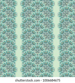 Vector abstract nature seamless pattern. Ethnic ornamental background
