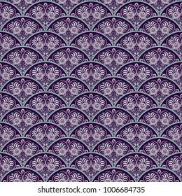 Vector abstract nature seamless pattern. Ethnic ornamental background