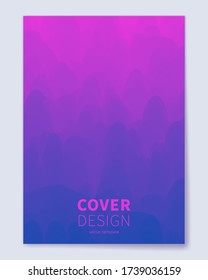 Vector abstract Neon Dreams cover background. Trendy cyberpunk holographic fluid colorful waves backdrop. Iridescent pastel liquid texture for creative cover, poster, card, designs.